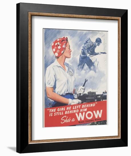 She's a Wow Poster-Adolph Treidler-Framed Giclee Print