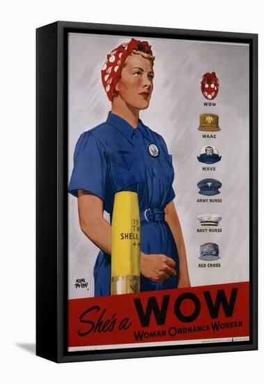 She's a Wow Poster-Adolph Treidler-Framed Premier Image Canvas