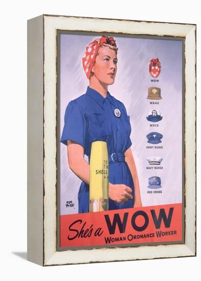 She's a Wow Poster-Adolph Treidler-Framed Premier Image Canvas