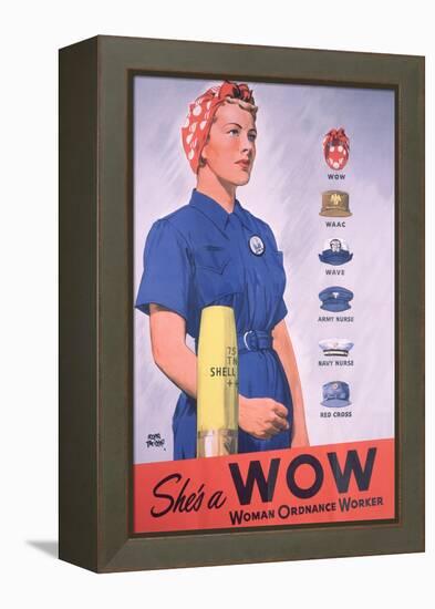 She's a Wow Poster-Adolph Treidler-Framed Premier Image Canvas