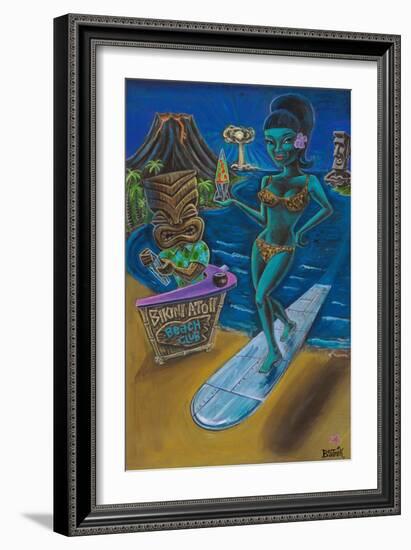 She’s the Bomb-Beatnik (Graeme Mckim)-Framed Art Print