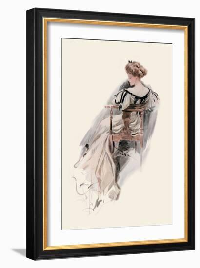 She Sports a Witching Gown-Harrison Fisher-Framed Art Print