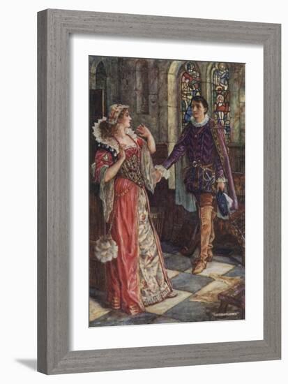 She Staggered Back, and Turned as Pale as Death, and Put Her Hands before Her Face-Henry Justice Ford-Framed Giclee Print