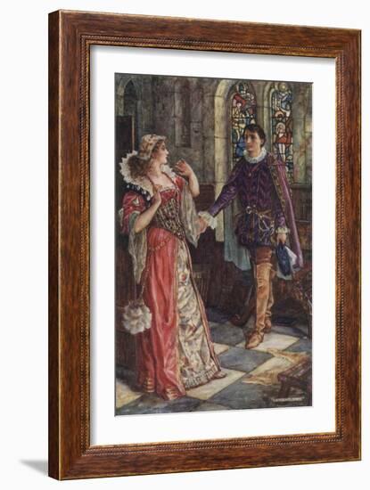 She Staggered Back, and Turned as Pale as Death, and Put Her Hands before Her Face-Henry Justice Ford-Framed Giclee Print