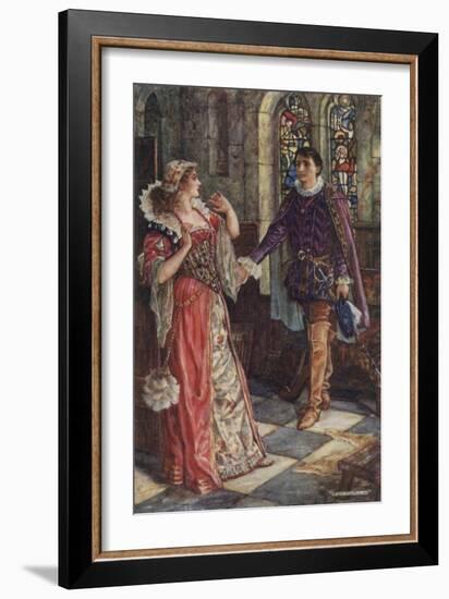 She Staggered Back, and Turned as Pale as Death, and Put Her Hands before Her Face-Henry Justice Ford-Framed Giclee Print