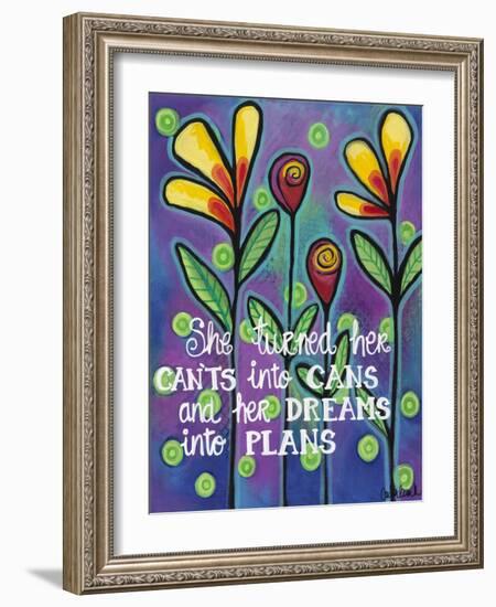 She Turned-Carla Bank-Framed Giclee Print