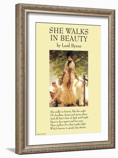 She Walks In Beauty-null-Framed Art Print