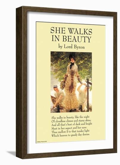 She Walks In Beauty-null-Framed Art Print