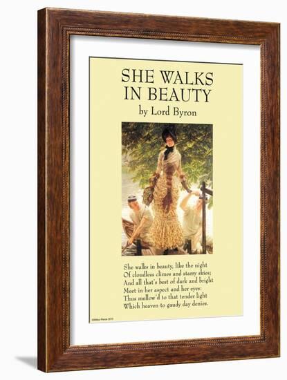 She Walks In Beauty-null-Framed Art Print