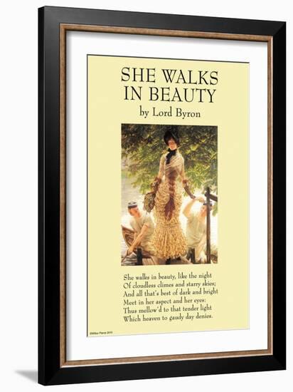 She Walks In Beauty-null-Framed Art Print