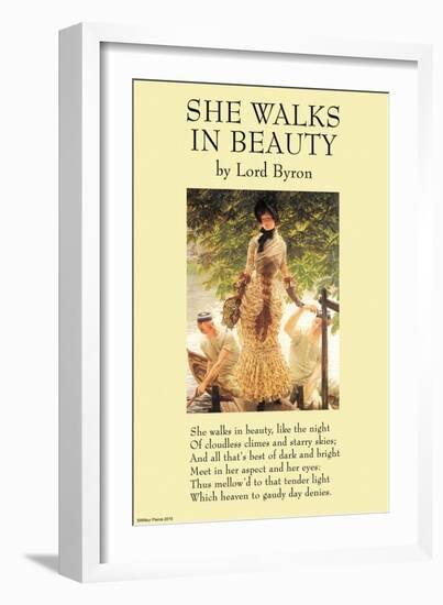 She Walks In Beauty-null-Framed Art Print