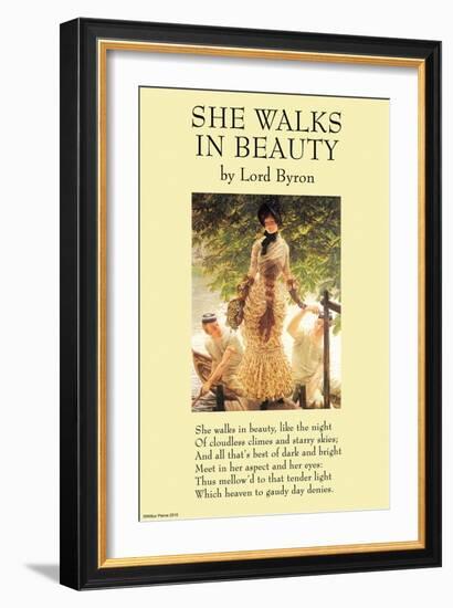 She Walks In Beauty-null-Framed Art Print