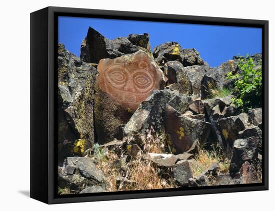 She Who Watches, Tsagaglalal Petroglyph, Washington, USA-Jaynes Gallery-Framed Premier Image Canvas