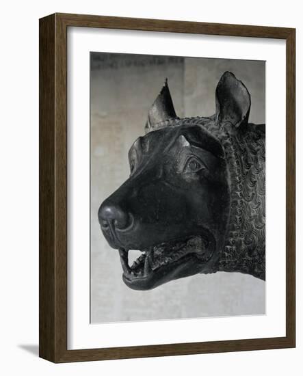 She-Wolf Suckling Romulus and Remus (Mythical Founders of Rome)-null-Framed Giclee Print