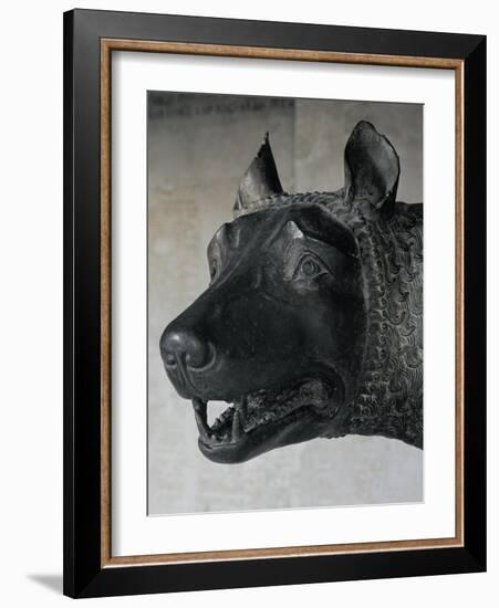 She-Wolf Suckling Romulus and Remus (Mythical Founders of Rome)-null-Framed Giclee Print