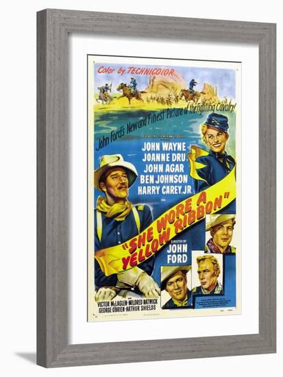 She Wore a Yellow Ribbon, 1949-null-Framed Premium Giclee Print