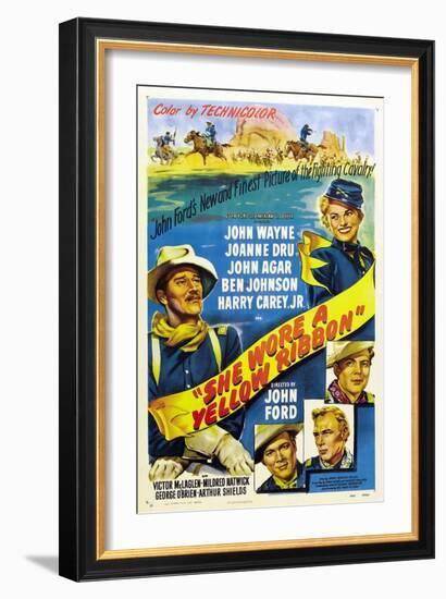 She Wore a Yellow Ribbon, 1949-null-Framed Premium Giclee Print