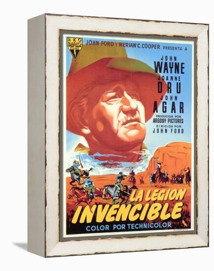 She Wore a Yellow Ribbon, Spanish Movie Poster, 1949-null-Framed Stretched Canvas