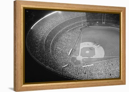 Shea Stadium during Beatles Concert-null-Framed Premier Image Canvas