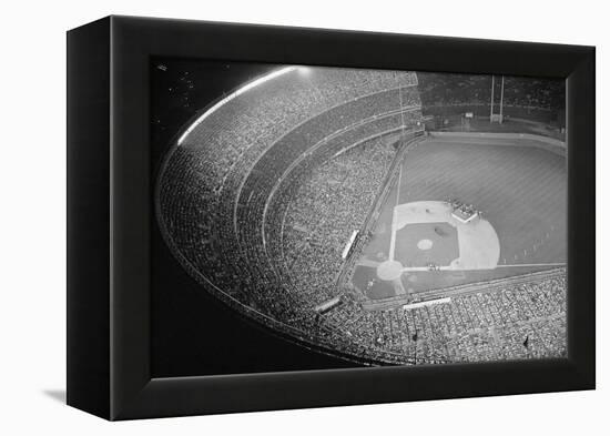 Shea Stadium during Beatles Concert-null-Framed Premier Image Canvas