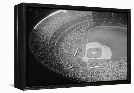 Shea Stadium during Beatles Concert-null-Framed Premier Image Canvas