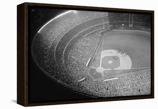 Shea Stadium during Beatles Concert-null-Framed Premier Image Canvas