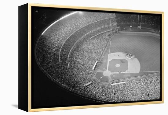 Shea Stadium during Beatles Concert-null-Framed Premier Image Canvas