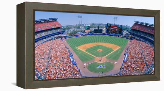Shea Stadium, Ny Mets V. Sf Giants, New York-null-Framed Stretched Canvas