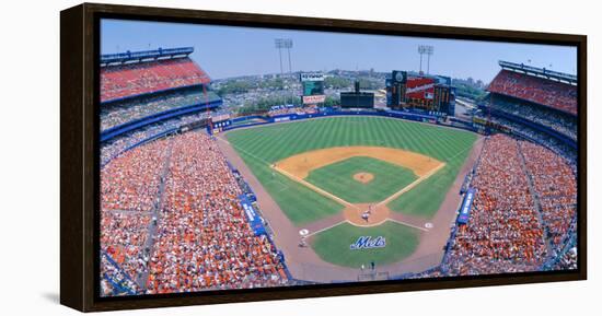 Shea Stadium, Ny Mets V. Sf Giants, New York-null-Framed Stretched Canvas