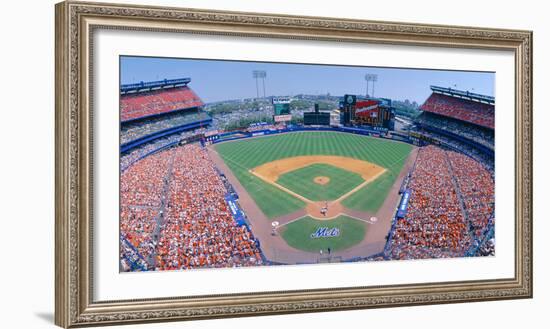 Shea Stadium, Ny Mets V. Sf Giants, New York-null-Framed Photographic Print