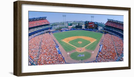 Shea Stadium, Ny Mets V. Sf Giants, New York-null-Framed Photographic Print