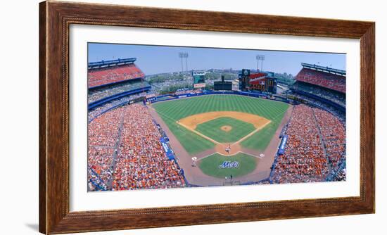 Shea Stadium, Ny Mets V. Sf Giants, New York-null-Framed Photographic Print