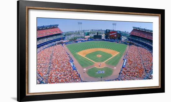 Shea Stadium, Ny Mets V. Sf Giants, New York-null-Framed Photographic Print