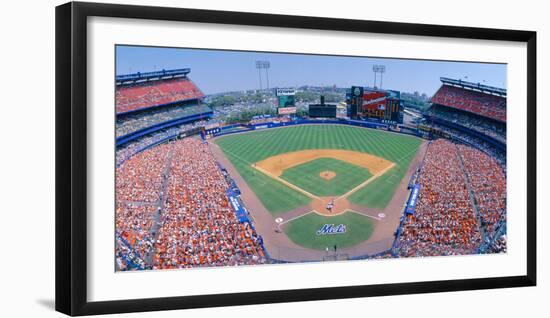 Shea Stadium, Ny Mets V. Sf Giants, New York-null-Framed Photographic Print