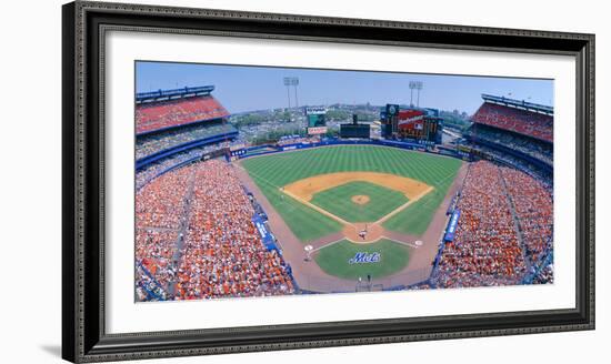 Shea Stadium, Ny Mets V. Sf Giants, New York-null-Framed Photographic Print