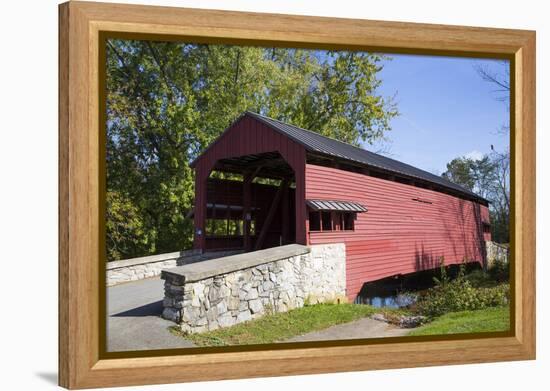 Shearer's Covered Bridge, built 1847, Lancaster County, Pennsylvania, United States of America, Nor-Richard Maschmeyer-Framed Premier Image Canvas