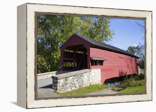 Shearer's Covered Bridge, built 1847, Lancaster County, Pennsylvania, United States of America, Nor-Richard Maschmeyer-Framed Premier Image Canvas