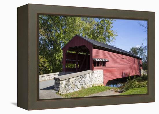 Shearer's Covered Bridge, built 1847, Lancaster County, Pennsylvania, United States of America, Nor-Richard Maschmeyer-Framed Premier Image Canvas