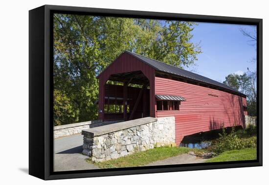 Shearer's Covered Bridge, built 1847, Lancaster County, Pennsylvania, United States of America, Nor-Richard Maschmeyer-Framed Premier Image Canvas