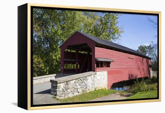 Shearer's Covered Bridge, built 1847, Lancaster County, Pennsylvania, United States of America, Nor-Richard Maschmeyer-Framed Premier Image Canvas