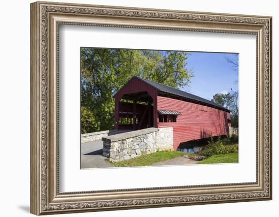 Shearer's Covered Bridge, built 1847, Lancaster County, Pennsylvania, United States of America, Nor-Richard Maschmeyer-Framed Photographic Print