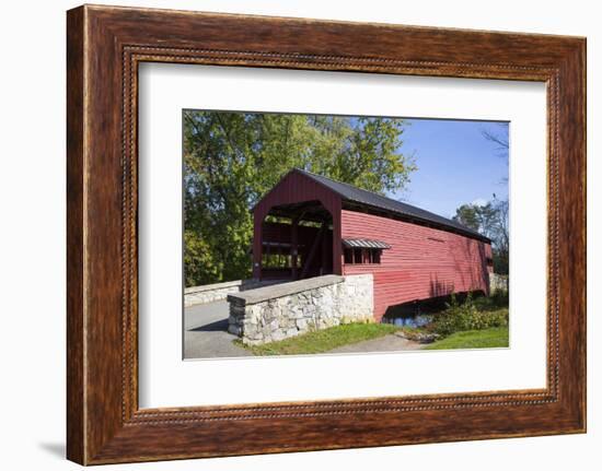 Shearer's Covered Bridge, built 1847, Lancaster County, Pennsylvania, United States of America, Nor-Richard Maschmeyer-Framed Photographic Print
