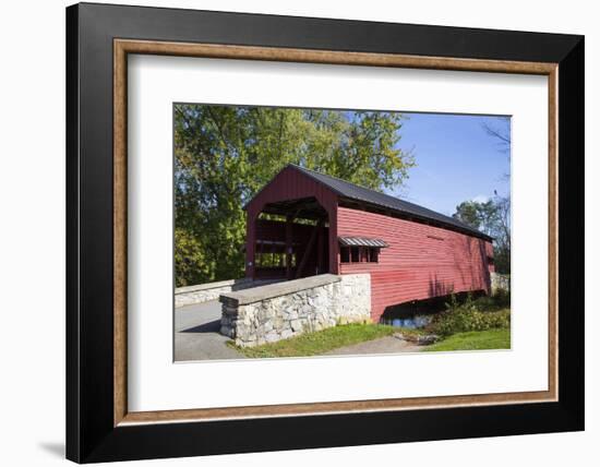 Shearer's Covered Bridge, built 1847, Lancaster County, Pennsylvania, United States of America, Nor-Richard Maschmeyer-Framed Photographic Print
