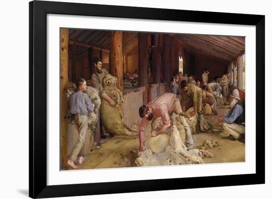 Shearing the Rams-Tom Roberts-Framed Giclee Print