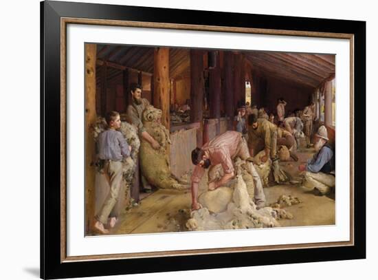 Shearing the Rams-Tom Roberts-Framed Giclee Print