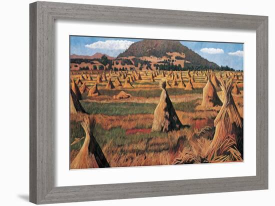 Sheaves of Oats, 2009-Pedro Diego Alvarado-Framed Giclee Print