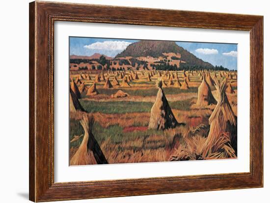 Sheaves of Oats, 2009-Pedro Diego Alvarado-Framed Giclee Print