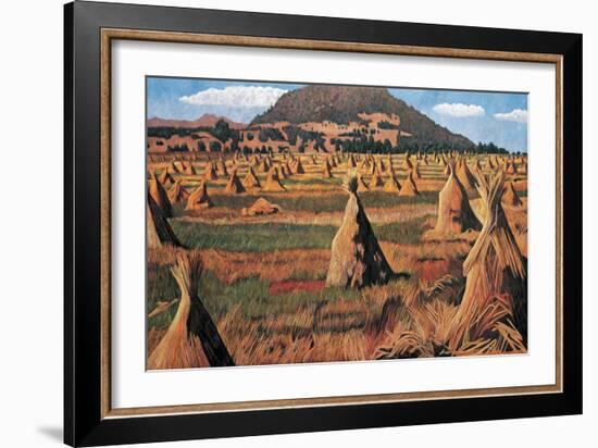 Sheaves of Oats, 2009-Pedro Diego Alvarado-Framed Giclee Print