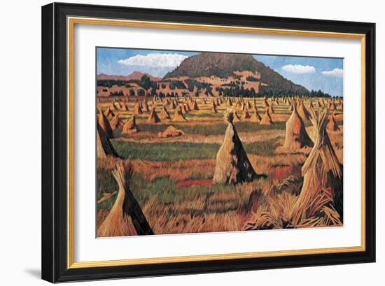 Sheaves of Oats, 2009-Pedro Diego Alvarado-Framed Giclee Print