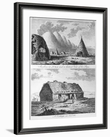 Sheelins in Jura, Paps and a Cottage of Islay, A Tour in Scotland, and Voyage to the Hebrides 1772-Thomas Pennant-Framed Giclee Print